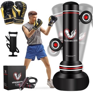 Foto 1 | Foto 1 | Saco De Boxeo Vensmuste Inflable De 69 Cm Con Guantes Bomba Y Cuerda - Venta Internacional.