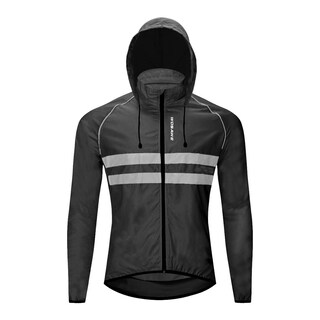 Foto 3 | Foto 3 | Chaqueta De Ciclismo Wosawe Plegable Cortavientos Negra Xl - Venta Internacional.