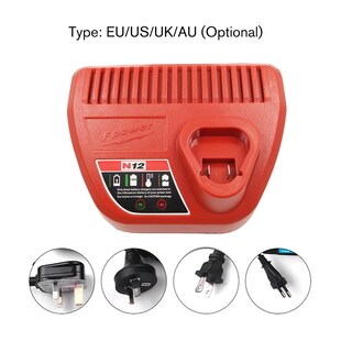 Foto 4 | Foto 4 | Cargador De Batería De Iones De Litio 110-240 V Para Milwaukee M12 10 8 V 12 V - Venta Internacional.