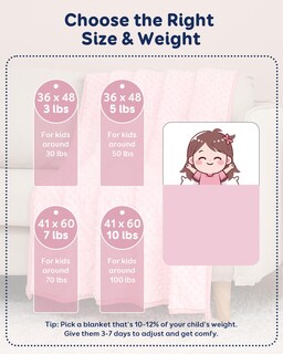 Foto 5 | Foto 5 | Manta Pesada Kivik Small Minky Con Puntos 1 4 Kg 90 X 120 Cm Rosa - Venta Internacional.