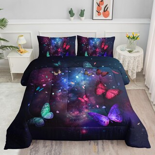 Foto 1 | Foto 1 | Set De Edredón Smell Sunshine 3d Butterfly Starry Sky Twin - Venta Internacional.
