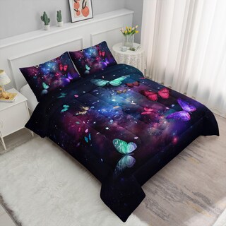 Foto 2 | Foto 2 | Set De Edredón Smell Sunshine 3d Butterfly Starry Sky Twin - Venta Internacional.