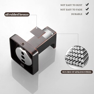 Foto 6 | Foto 6 | Ganchos Para Toallas Forbath  De Bronce  Montados En La Pared  2 Piezas - Venta Internacional.