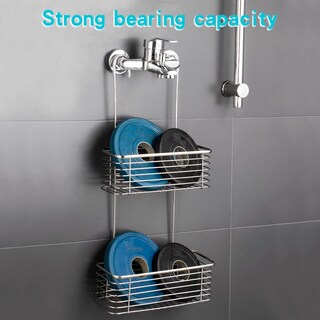 Foto 3 | Foto 3 | Organizador De Baño De Doble Capa De Acero Inoxidable Para Ducha Yqh - Venta Internacional.