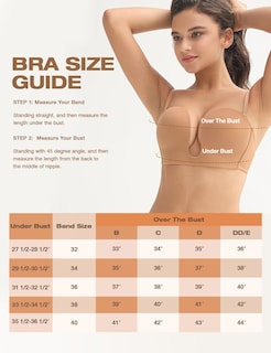 Foto 4 | Foto 4 | Sujetador Wingslove Deep V Sin Tirantes Sin Tirantes Rojo 38d - Venta Internacional.