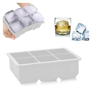 Foto 3 | Foto 3 | Molde De Hielo De Silicona De 16 3 X 11 5 X 5 Cm Para 6 Cubos Reutilizables - Venta Internacional.