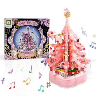 Foto 1 | Foto 1 | Árbol De Navidad Con Bloques De Construcción Con Caja De Música Y Luz Led - Venta Internacional.