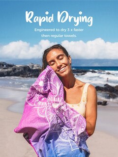 Foto 3 | Foto 3 | Toalla De Playa De Microfibra Ocoopa De Gran Tamaño 180 X 80 Cm Secado Rápido - Venta Internacional.