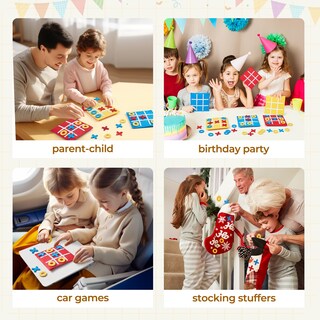 Foto 5 | Foto 5 | Juego De Mesa Joycat Tic Tac Toe Strategic Kids Paquete A Granel 48 Unidades - Venta Internacional.