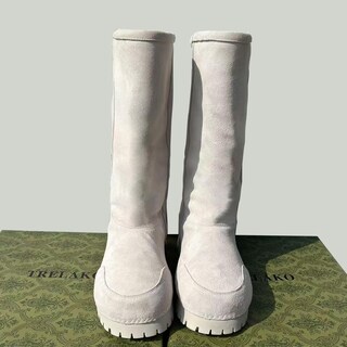 Foto 2 | Foto 2 | Botas De Nieve Trelako Con Plataforma De Gamuza Para Mujer Piel De Media Pantorrilla - Venta Internacional.