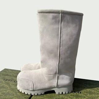 Foto 3 | Foto 3 | Botas De Nieve Trelako Con Plataforma De Gamuza Para Mujer Piel De Media Pantorrilla - Venta Internacional.