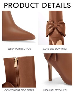 Foto 5 | Foto 5 | Botines Coutgo De Tacón Alto Stiletto Winter Brown Mujer - Venta Internacional.