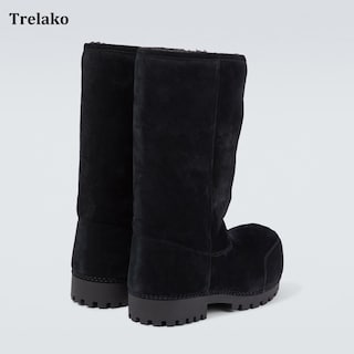Foto 4 | Foto 4 | Botas De Nieve Trelako Suede Platform Para Mujer Color Negro - Venta Internacional.