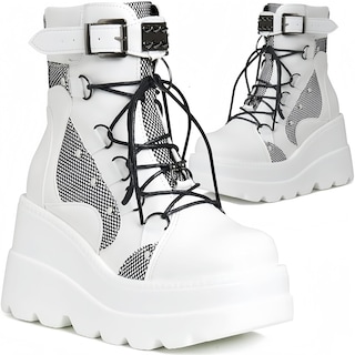 Foto 1 | Foto 1 | Botas Con Plataforma Macvise Para Mujer  Tacón Alto Y Grueso 01white 42 - Venta Internacional.
