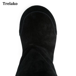 Foto 2 | Foto 2 | Botas De Nieve Trelako Suede Platform Para Mujer Con Piel De Invierno - Venta Internacional.