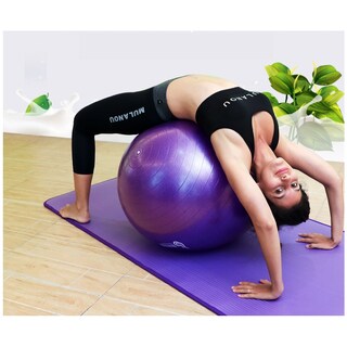Foto 3 | Foto 3 | Balón De Yoga De 75 Cm Con Inflador Para Pilates Y Fitness Color Plateado - Venta Internacional.
