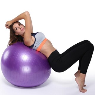 Foto 4 | Foto 4 | Balón De Yoga De 75 Cm Con Inflador Para Pilates Y Fitness Color Plateado - Venta Internacional.