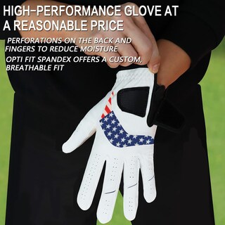 Foto 5 | Foto 5 | Paquete De 5 Guantes De Golf Finger Ten De Piel Para Hombre  Aptos Para Todo Tipo De Clima - Venta Internacional.