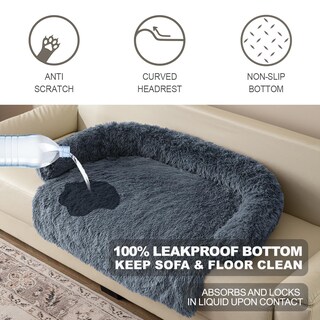 Foto 4 | Foto 4 | Alfombra De Cama Para Mascotas Tinaco Luxurious Calming Para Perros Y Gatos Color Azul Marino - Venta Internacional.