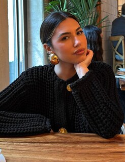 Foto 6 | Foto 6 | Jersey Tipo Cárdigan Arssm De Punto Grueso Para Mujer Parte Delantera Abierta Negro - Venta Internacional.