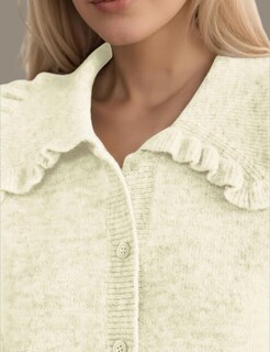 Foto 4 | Foto 4 | Jersey Tipo Cárdigan Internos Y2k Con Cuello Con Volantes Para Mujer - Venta Internacional.