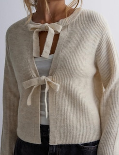 Foto 4 | Foto 4 | Cárdigan Malajisi De Punto Acanalado Corto Para Mujer Color Albaricoque Talla M - Venta Internacional.