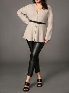 Foto 6 | Foto 6 | Jersey Tipo Cárdigan Ezapine Para Mujer  Cuello En V  Botones  Color Caqui - Venta Internacional.