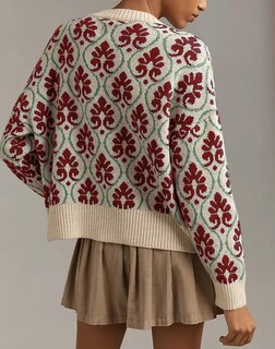 Foto 3 | Foto 3 | Jersey Tipo Cárdigan Anoumcy Con Estampado Floral Y Botones Para Mujer - Venta Internacional.