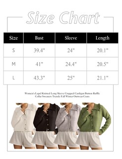 Foto 5 | Foto 5 | Jersey Tipo Cárdigan Icobid Para Mujer  Punto  Cuello Con Volantes  Color Camel - Venta Internacional.