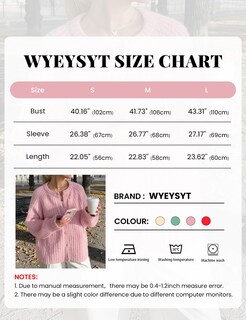 Foto 7 | Foto 7 | Jersey Tipo Cárdigan Wyeysyt Para Mujer De Punto Grueso Con Botones Rosa - Venta Internacional.