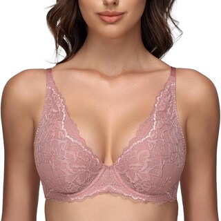 Foto 1 | Foto 1 | Bra Wingslove Encaje Transparente Sin Forro Cobertura Total 34 A. - Venta Internacional.