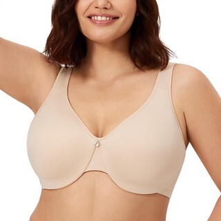 Foto 4 | Foto 4 | Bra Calvena Minizer Para Mujer Cobertura Total Beige 36d - Venta Internacional.