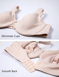 Foto 5 | Foto 5 | Bra Calvena Minizer Para Mujer Cobertura Total Beige 36d - Venta Internacional.