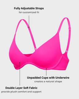 Foto 3 | Foto 3 | Sujetador De Inmersión Inlyric Inbarely Plus Unlined Underwire 34a Rose - Venta Internacional.