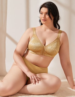 Foto 5 | Foto 5 | Minimizador Bra Wingslove Cobertura Total Sin Acolchado Oro De 40 Quilates - Venta Internacional.