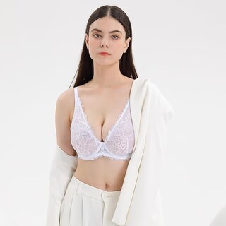 Foto 5 | Foto 5 | Bra Wingslove Encaje Transparente Sin Forro Cobertura Total 38d - Venta Internacional.