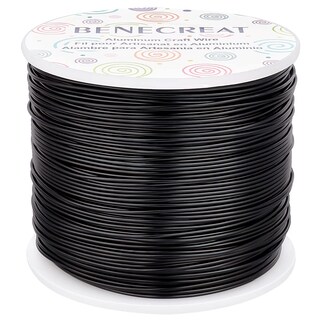 Foto 1 | Foto 1 | Alambre De Aluminio Benecreat Calibre 18 (1 Mm) Anodizado Negro 150 M - Venta Internacional.