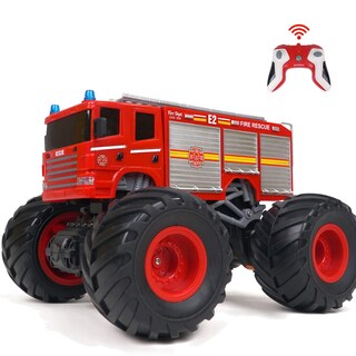 Foto 1 | Foto 1 | Camión De Bomberos Con Control Remoto Wowrc Para Niños De 3 A 5 Años Rojo - Venta Internacional.