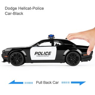 Foto 3 | Foto 3 | Coche De Juguete Sasbsc Police Dodge Challenger Hellcat 1:22 Para Niños De 3 A 12 Años - Venta Internacional.
