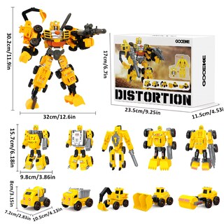Foto 7 | Foto 7 | Los Juguetes Stem Take Apart Truck Se Transforman En Robots 5 En 1 Eduvank - Venta Internacional.