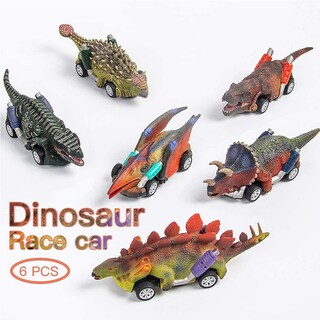 Foto 1 | Foto 1 | Set De Coche De Juguete Eduvanku Dinosaur Pull Back Para Niños De 3 A 5 Años - Venta Internacional.