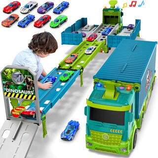 Foto 1 | Foto 1 | Toy Carrier Truck Race Track Diuerma Con 8 Coches De Carreras De Más De 3 Años - Venta Internacional.