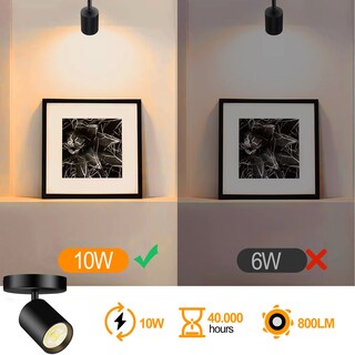 Foto 3 | Foto 3 | Foco De Techo Vanoopee Montaje Empotrado Led 10 W 800 Lm 3000 K - Venta Internacional.