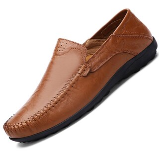 Foto 1 | Foto 1 | Mocasines Sin Cordones De Piel Shoes Go Tour Para Hombre Color Marrón - Venta Internacional.
