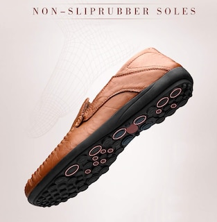 Foto 6 | Foto 6 | Mocasines Sin Cordones De Piel Shoes Go Tour Para Hombre Color Marrón - Venta Internacional.