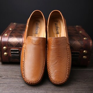 Foto 7 | Foto 7 | Mocasines Sin Cordones De Piel Shoes Go Tour Para Hombre Color Marrón - Venta Internacional.