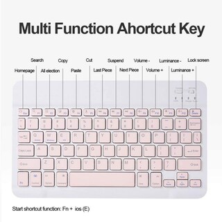 Foto 6 | Foto 6 | Funda Para Teclado Y Ratón Galaxy Tab A7 Lite 8.7 Color Morado - Venta Internacional.