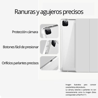 Foto 5 | Foto 5 | Funda Para Ipad 10.9 De Décima Generación Color Rosa Translúcido Con Lápiz - Venta Internacional.