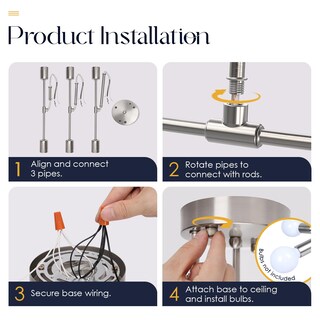 Foto 7 | Foto 7 | Lámpara De Techo Moderna Soilsiu Sputnik 6 Luces Níquel - Venta Internacional.