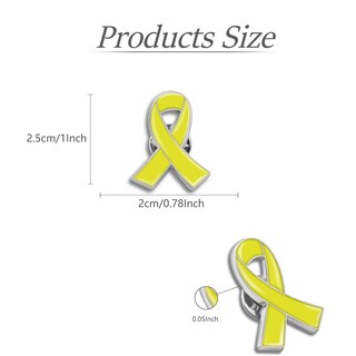 Foto 3 | Foto 3 | Paquete De 100 Insignias Amarillas Para Concienciar Sobre El Cáncer De Huesos Con Sarcoma - Venta Internacional.